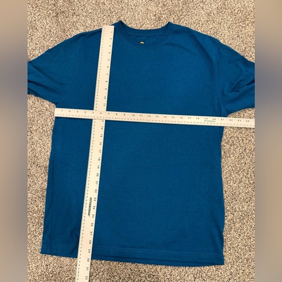 Carhartt Men's Blue Long Sleeve T-Shirt Outdoor Contemporary Relaxed Workwear - Picture 7 of 8